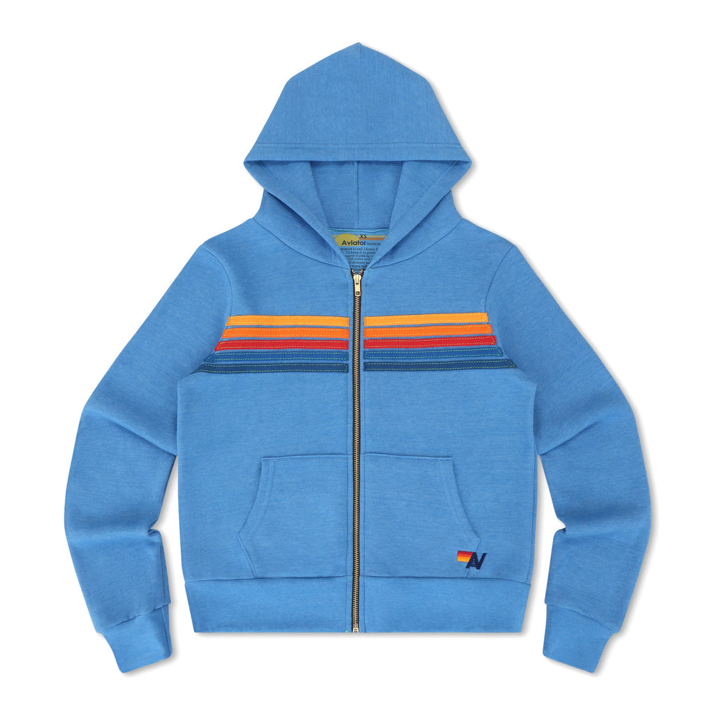 Retro 5 STRIPE HOODIE - RETRO OCEAN