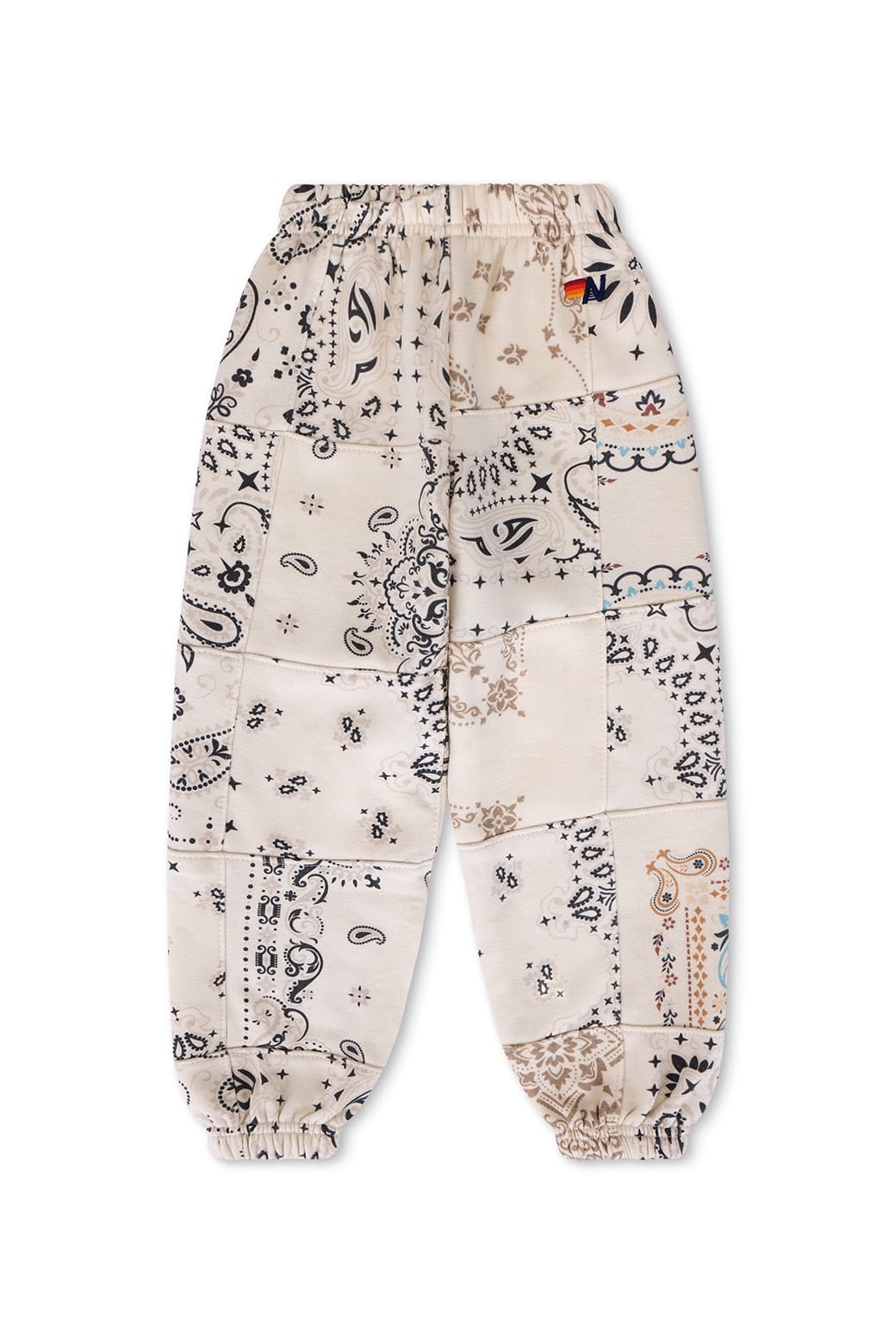 Retro KIDS BANDANA QUILTED SWEATPANTS - VINTAGE WHITE