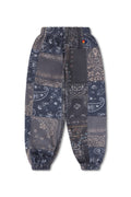 Retro KIDS BANDANA QUILTED SWEATPANTS - CHARCOAL