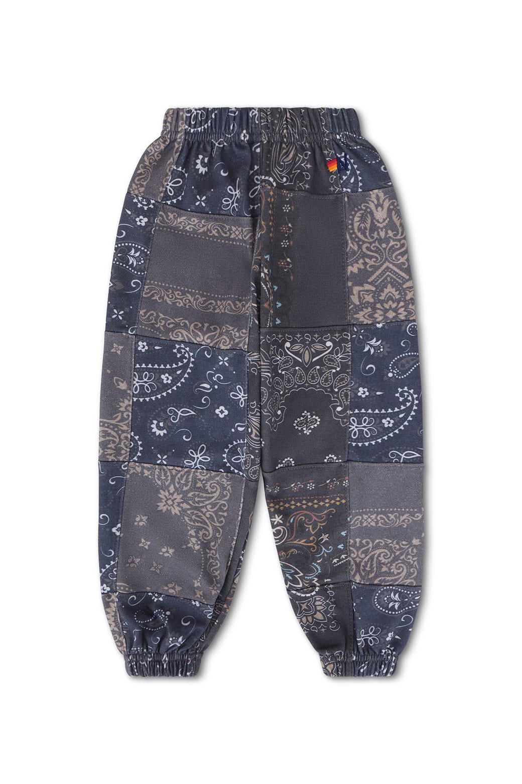 Retro KIDS BANDANA QUILTED SWEATPANTS - CHARCOAL