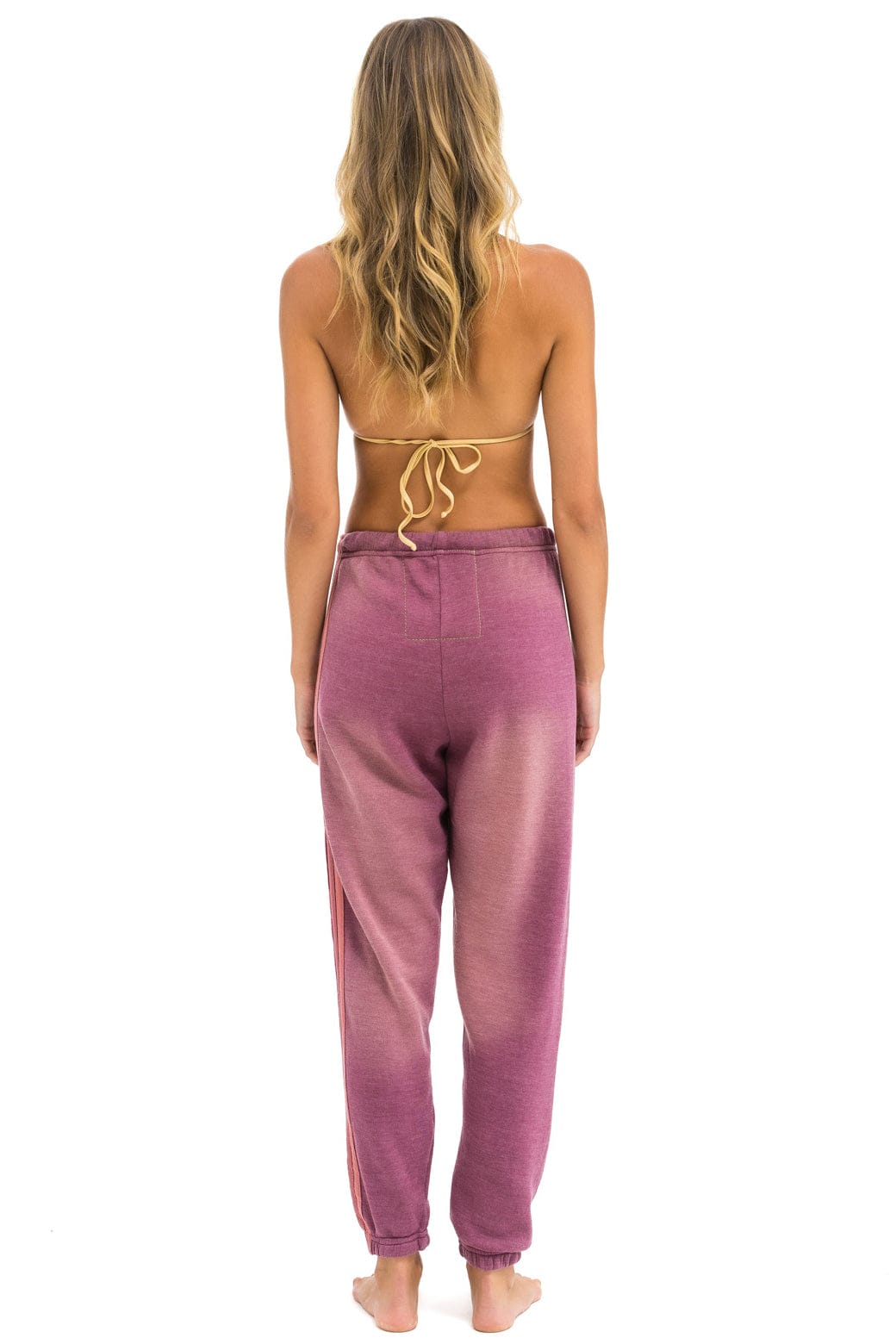 Retro 5 STRIPE SWEATPANTS - FADED BERRY