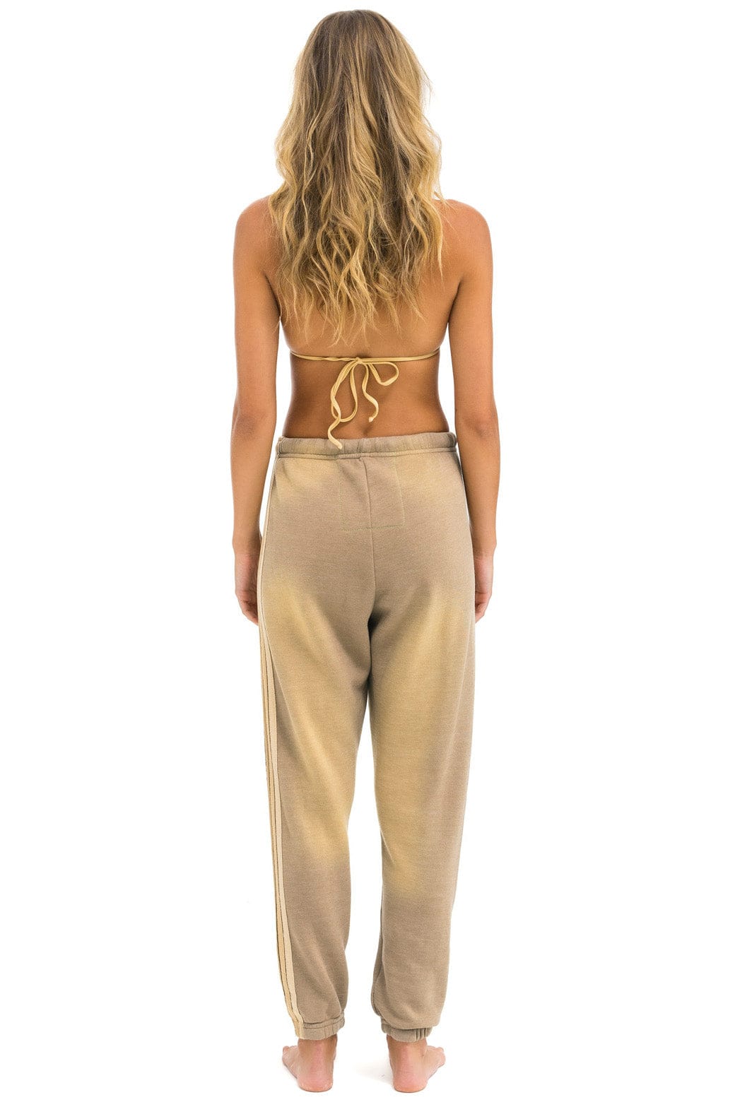 Retro 5 STRIPE SWEATPANTS - FADED TAN