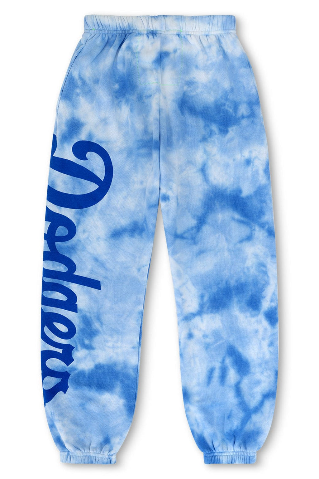 Retro LOS ANGELES DODGERS HAND DYED SWEATPANTS - TIE DYE BLUE