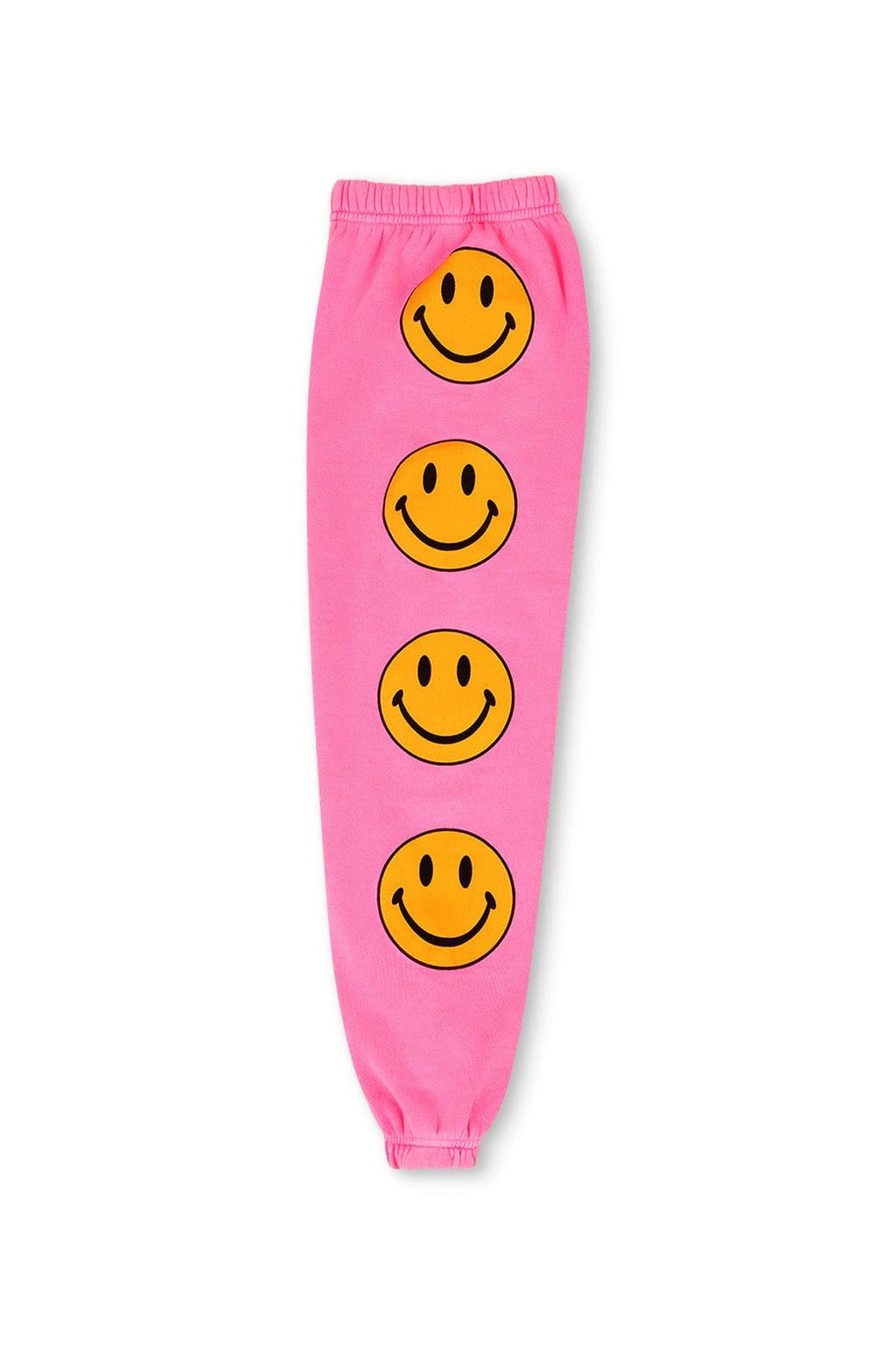 Retro KIDS SMILEY 2 SWEATPANTS - NEON PINK