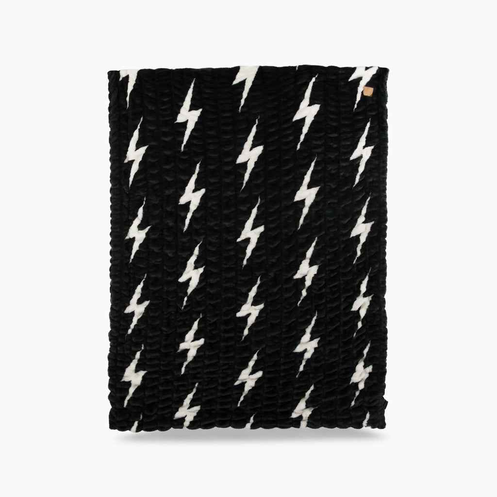 Retro Aviator Nation x Lola Blanket - Black White Bolt