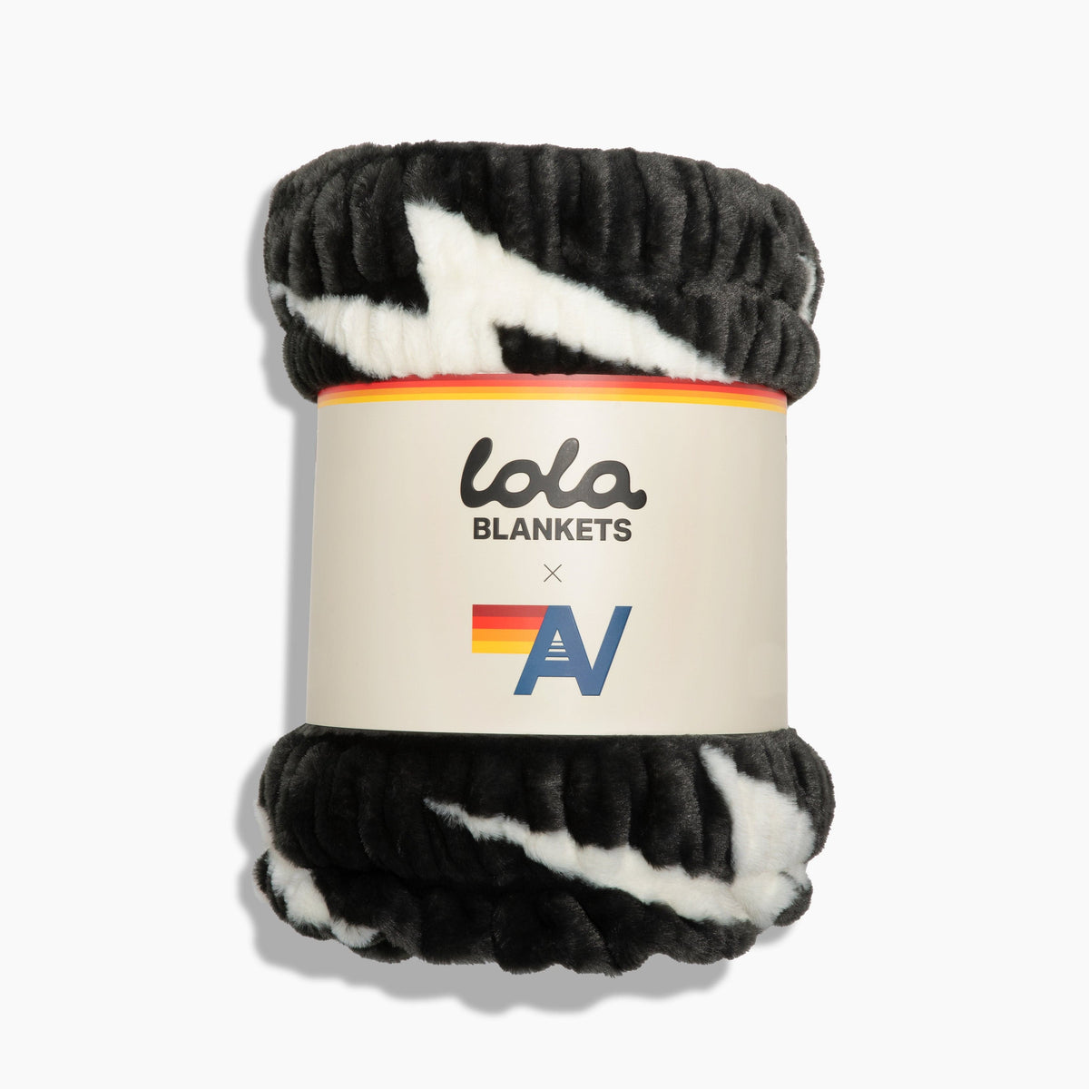 Retro Aviator Nation x Lola Blanket - Black White Bolt