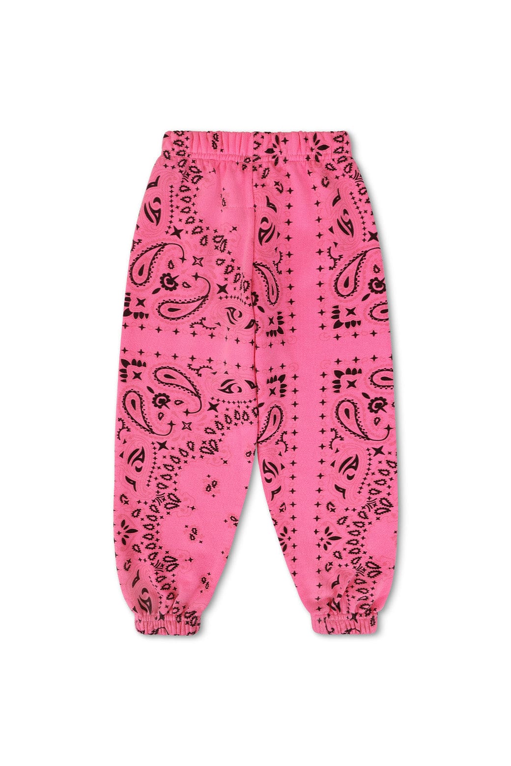 Retro KIDS BANDANA SWEATPANTS - NEON PINK