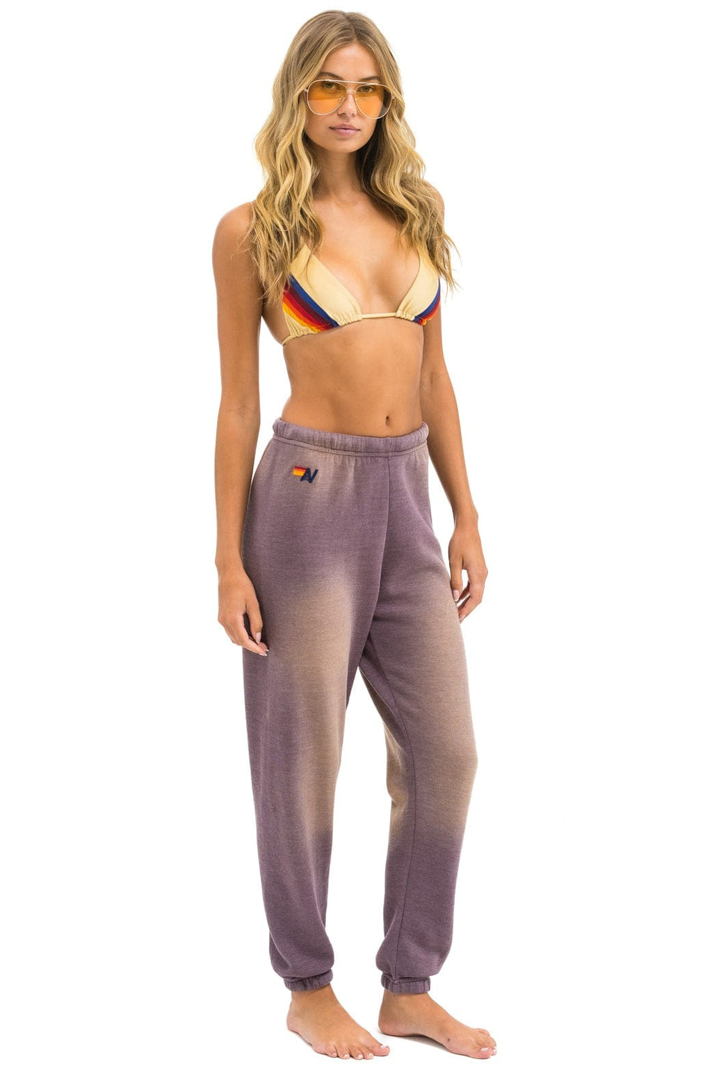 Retro BOLT STITCH SWEATPANTS - FADED MOCHA