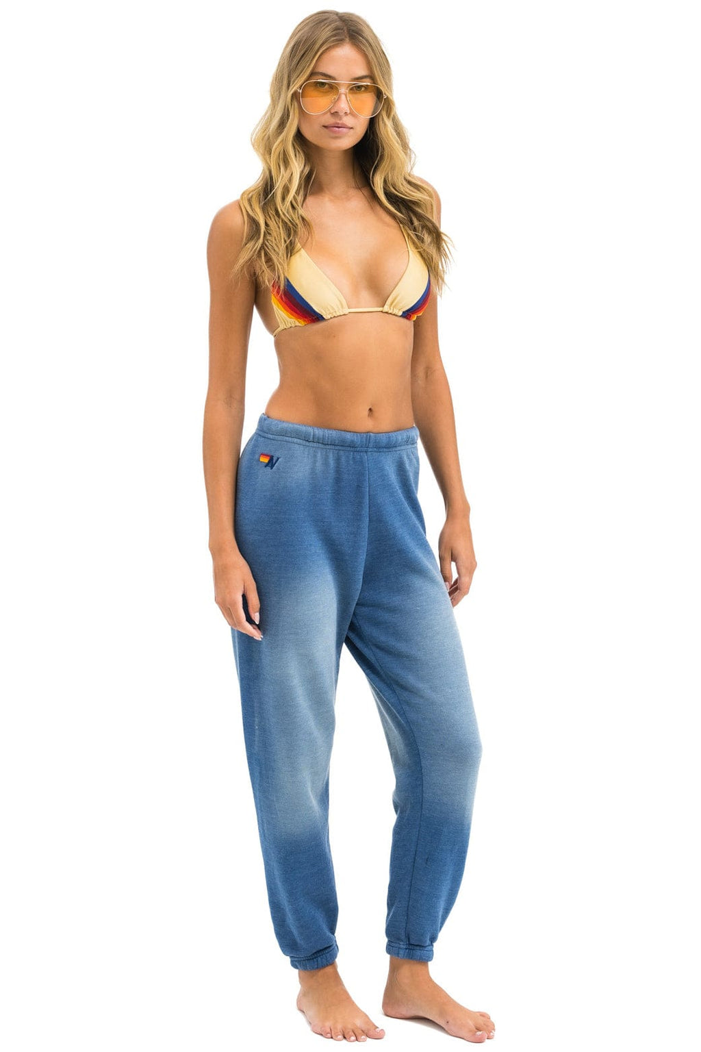 Retro BOLT STITCH SWEATPANTS - FADED WATER