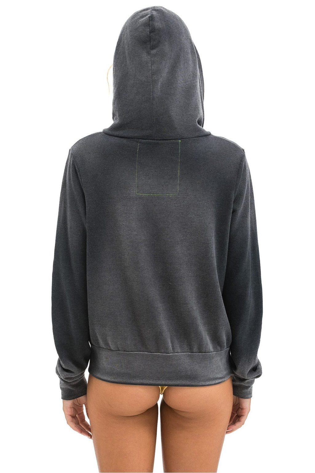 Retro NINJA PULLOVER HOODIE - FADED SMOKE