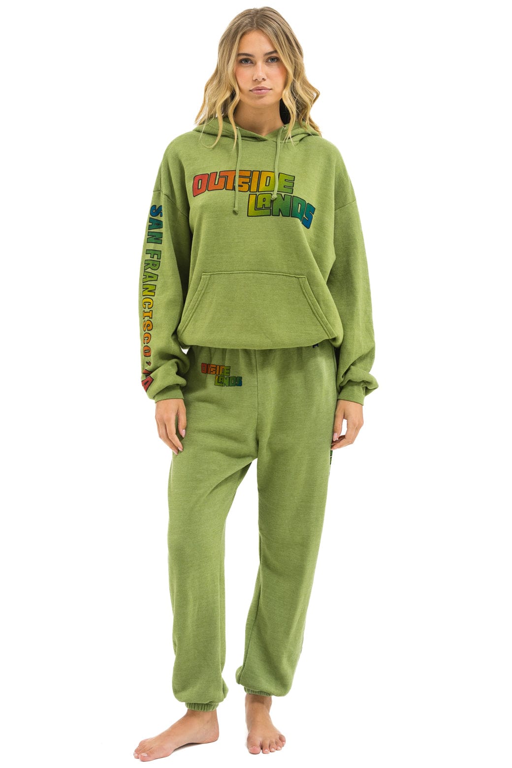 Retro OUTSIDE LANDS 2025 UNISEX SWEATPANTS - JUNGLE GREEN
