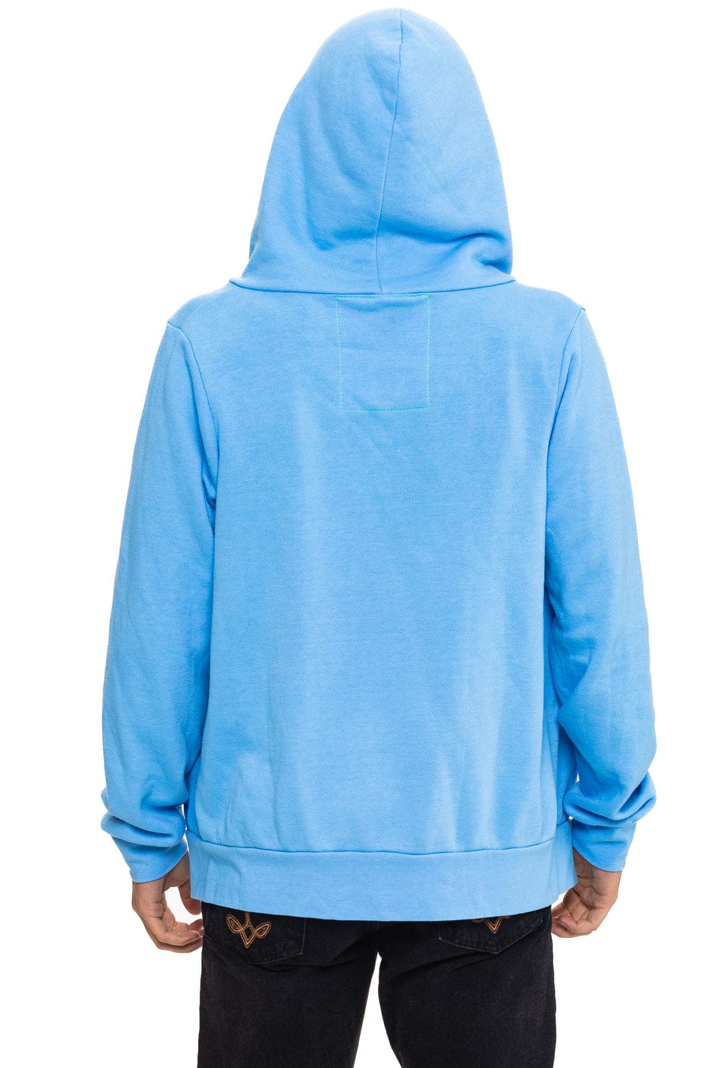 Retro ALL SEASONS CIRCLE ZIP HOODIE - SKY