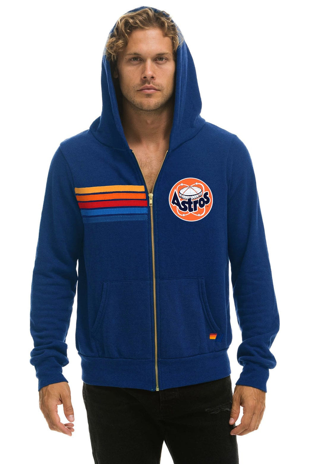 Retro HOUSTON ASTROS 2026 ZIP HOODIE - ROYAL