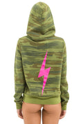 Retro BOLT HOODIE - CAMO NEON PINK