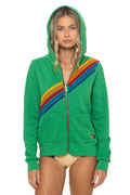 Retro DISCO ZIP HOODIE - KELLY GREEN