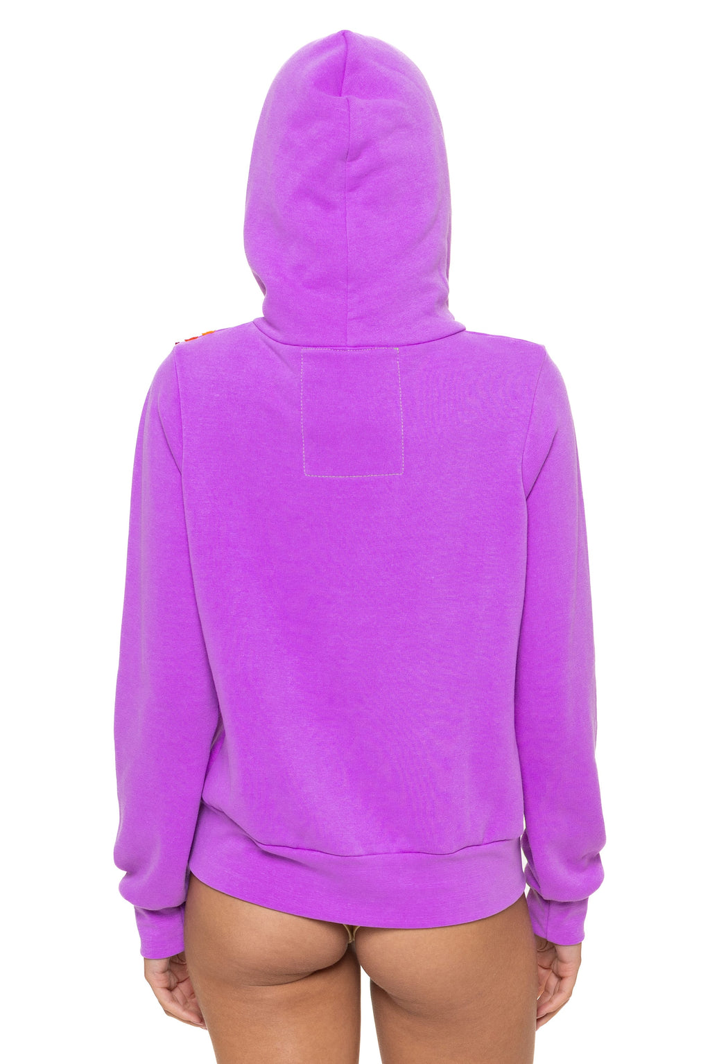Retro DISCO ZIP HOODIE - NEON PURPLE