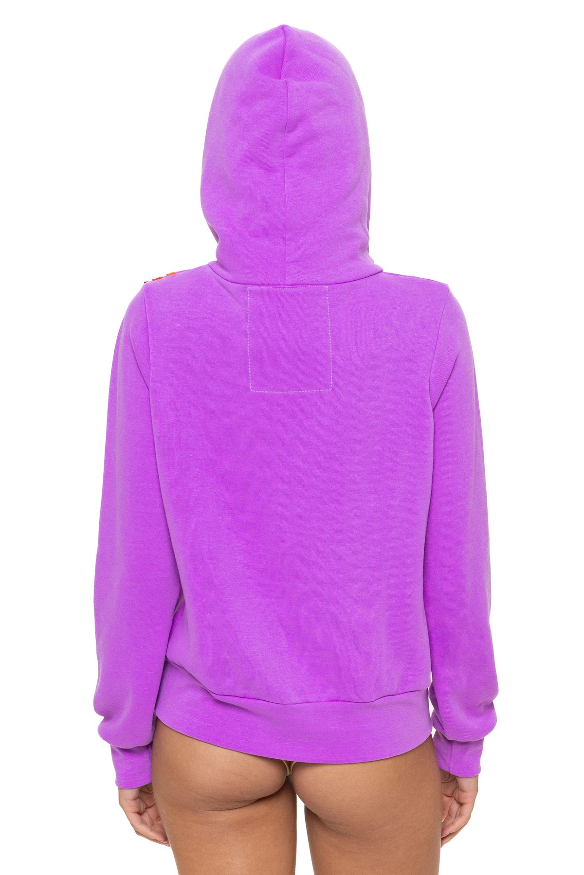 Retro DISCO ZIP HOODIE - NEON PURPLE