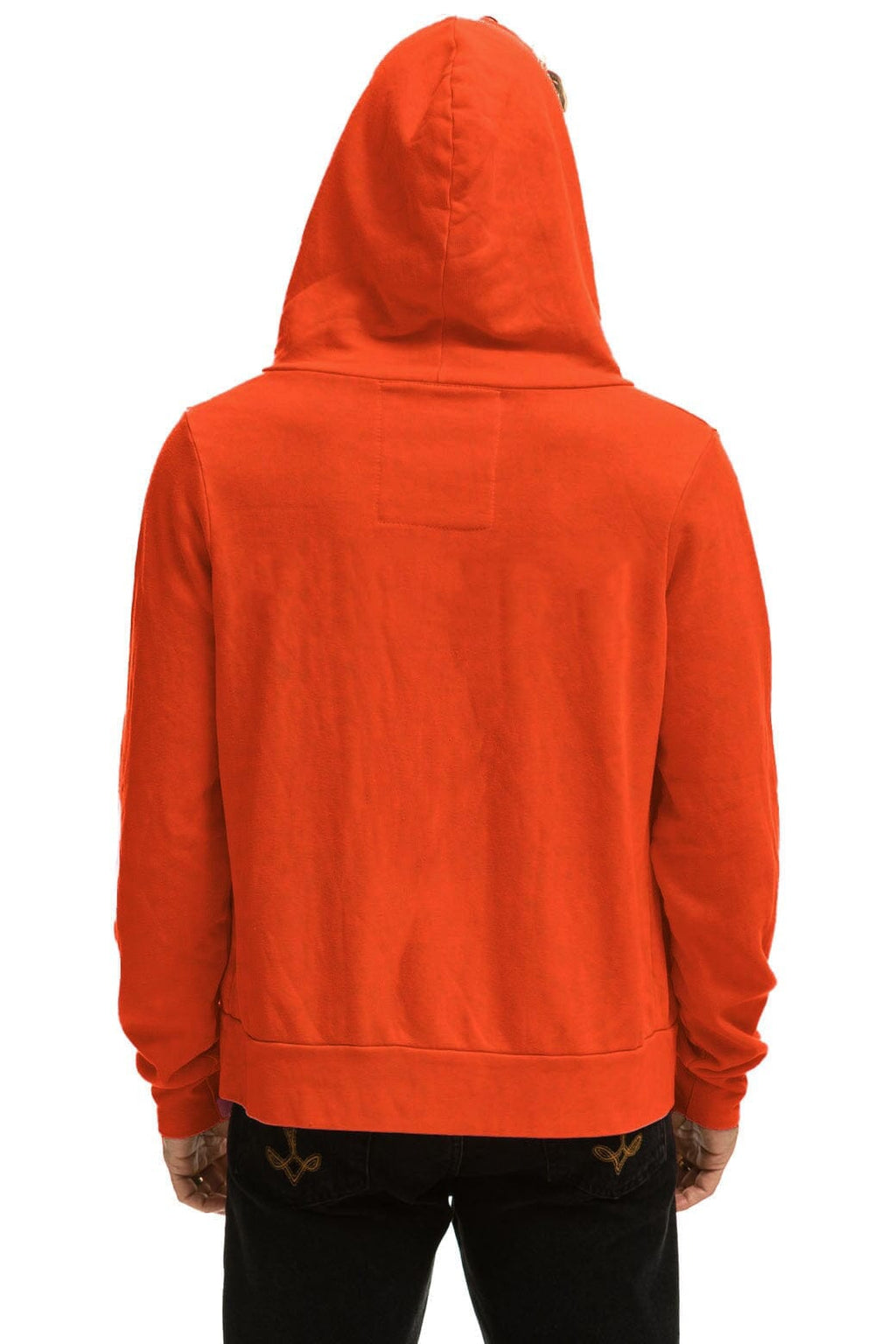 Retro DISCO ZIP HOODIE - VINTAGE ORANGE
