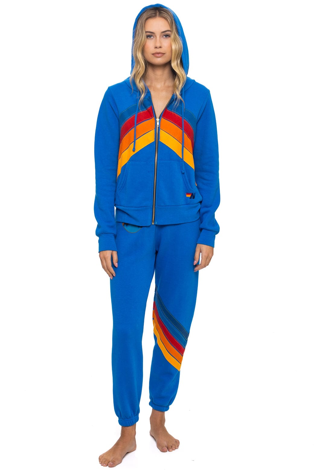 Retro ALL SEASONS CIRCLE CHEVRON SWEATPANTS - ADVENTURE BLUE