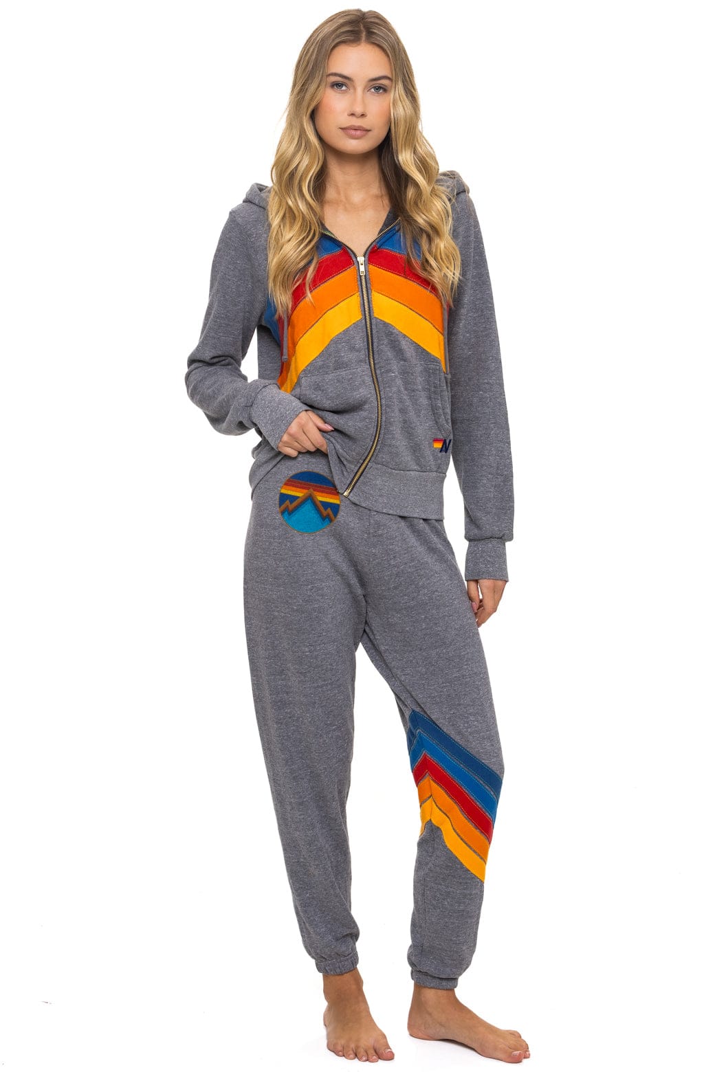 Retro ALL SEASONS CIRCLE CHEVRON SWEATPANTS - HEATHER