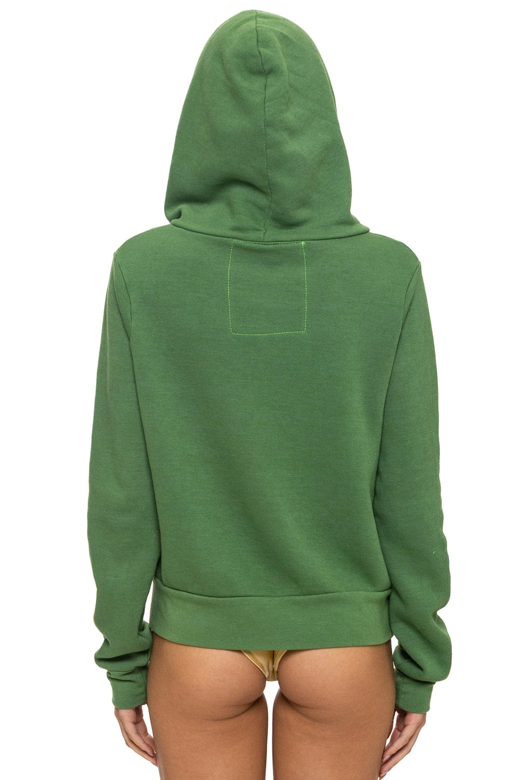 Retro MOUNTAIN STITCH CHEVRON 4 ZIP HOODIE - PALM