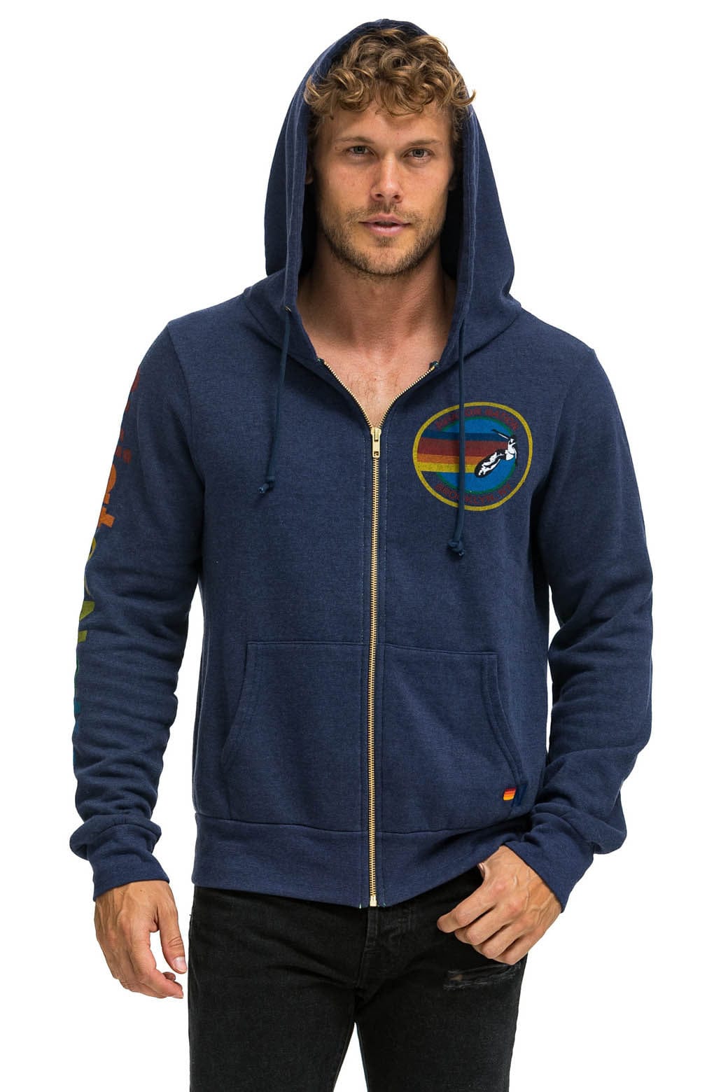Retro AVIATOR NATION BROOKLYN HOODIE - NAVY