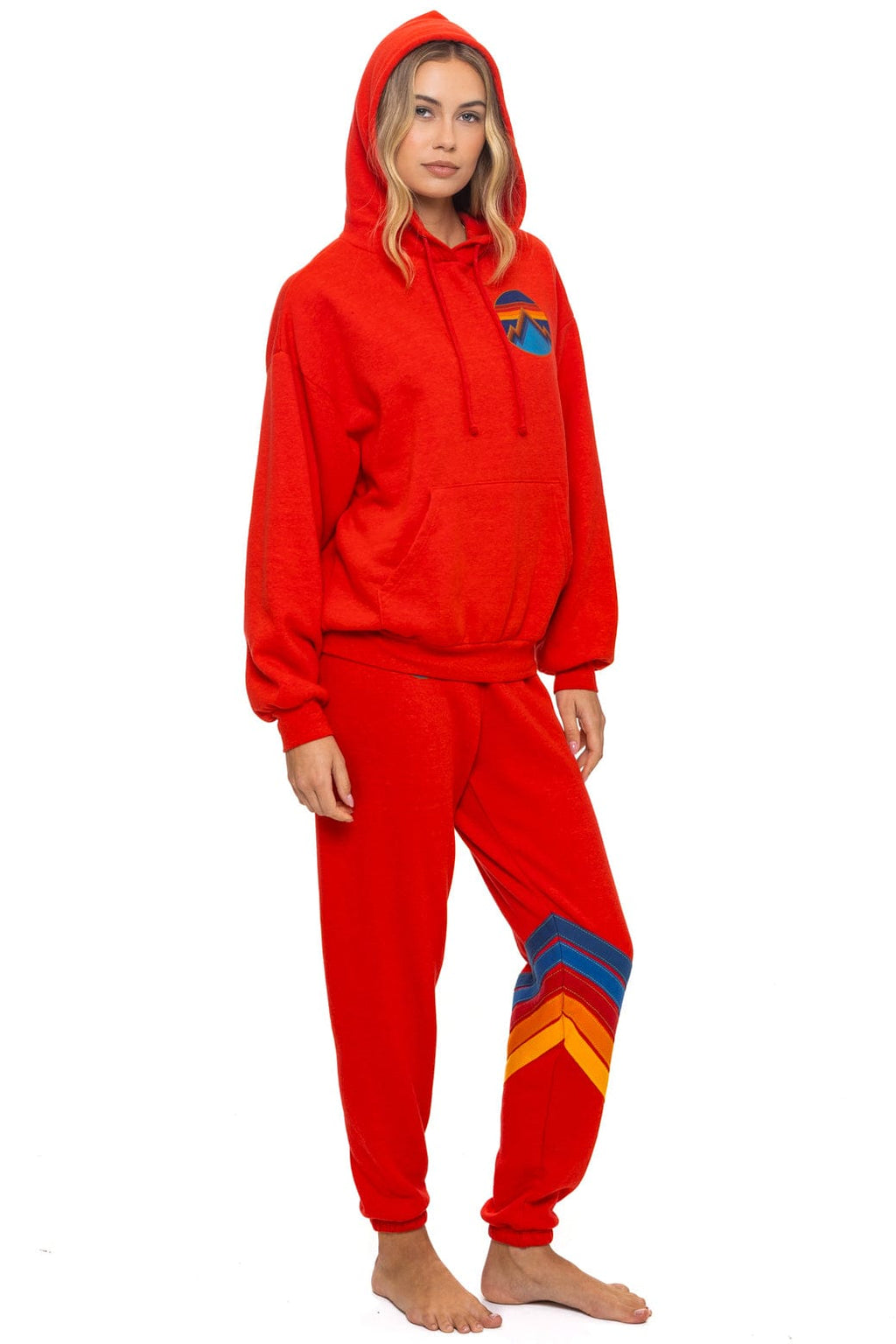 Retro ALL SEASONS RELAXED PULLOVER HOODIE - RED