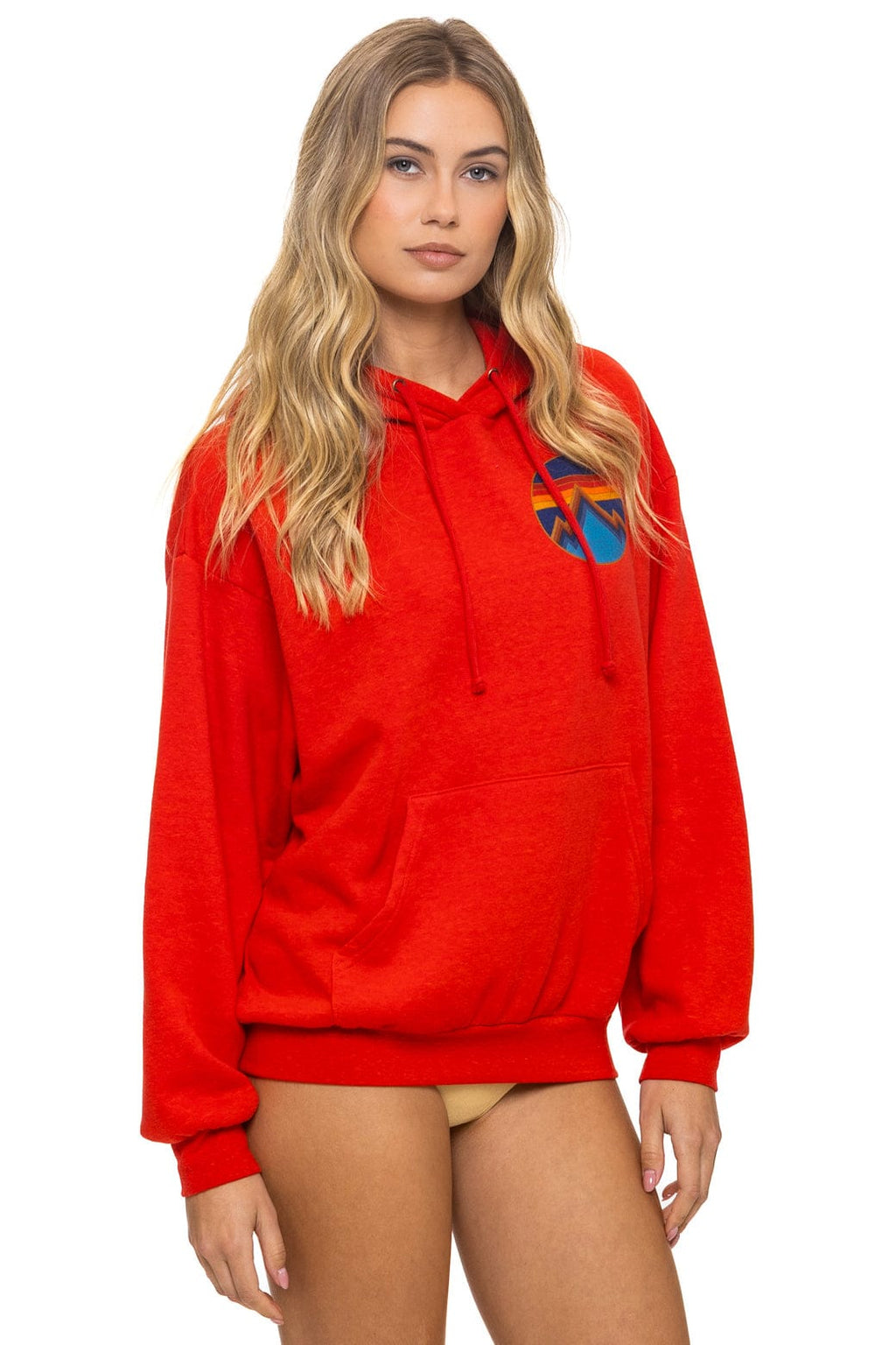 Retro ALL SEASONS RELAXED PULLOVER HOODIE - RED
