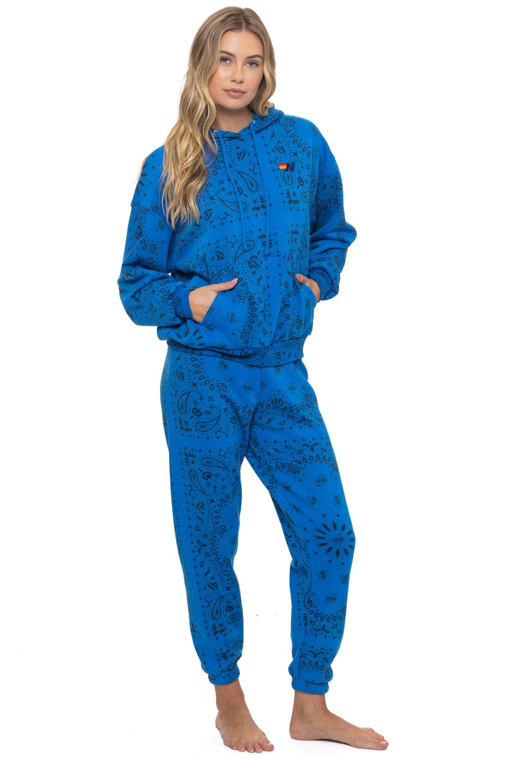 Retro BANDANA SWEATPANTS - ADVENTURE BLUE