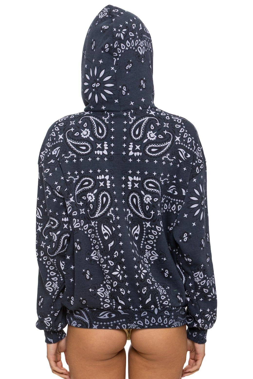 Retro BANDANA MALIBU RELAXED PULLOVER HOODIE - CHARCOAL