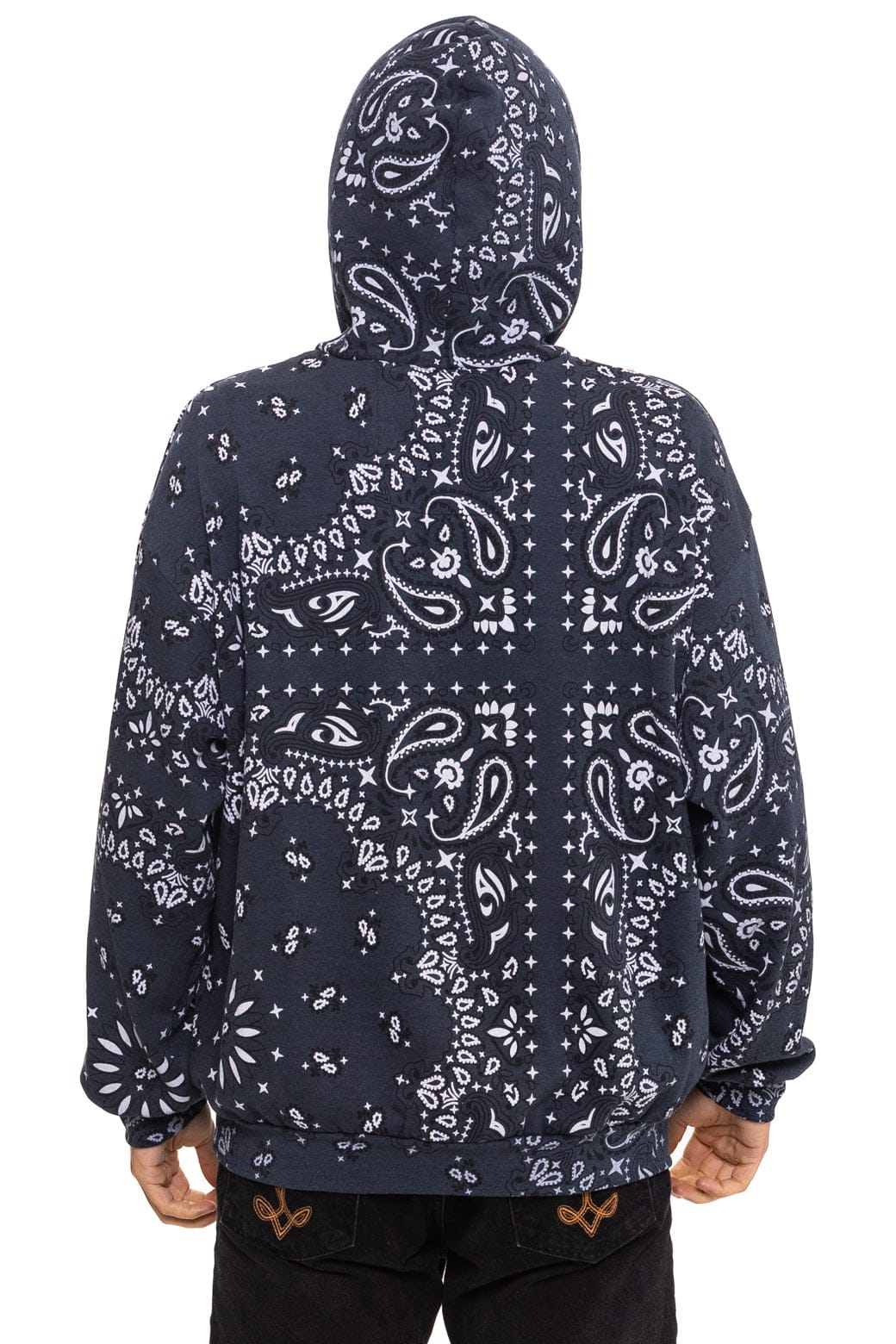 Retro BANDANA MALIBU RELAXED PULLOVER HOODIE - CHARCOAL