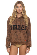 Retro BANDANA VENICE RELAXED PULLOVER HOODIE - CINNAMON