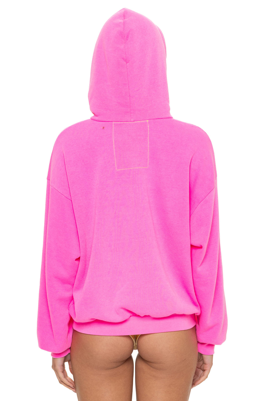 Retro BOLT STITCH RELAXED PULLOVER HOODIE - NEON PINK NEON PURPLE