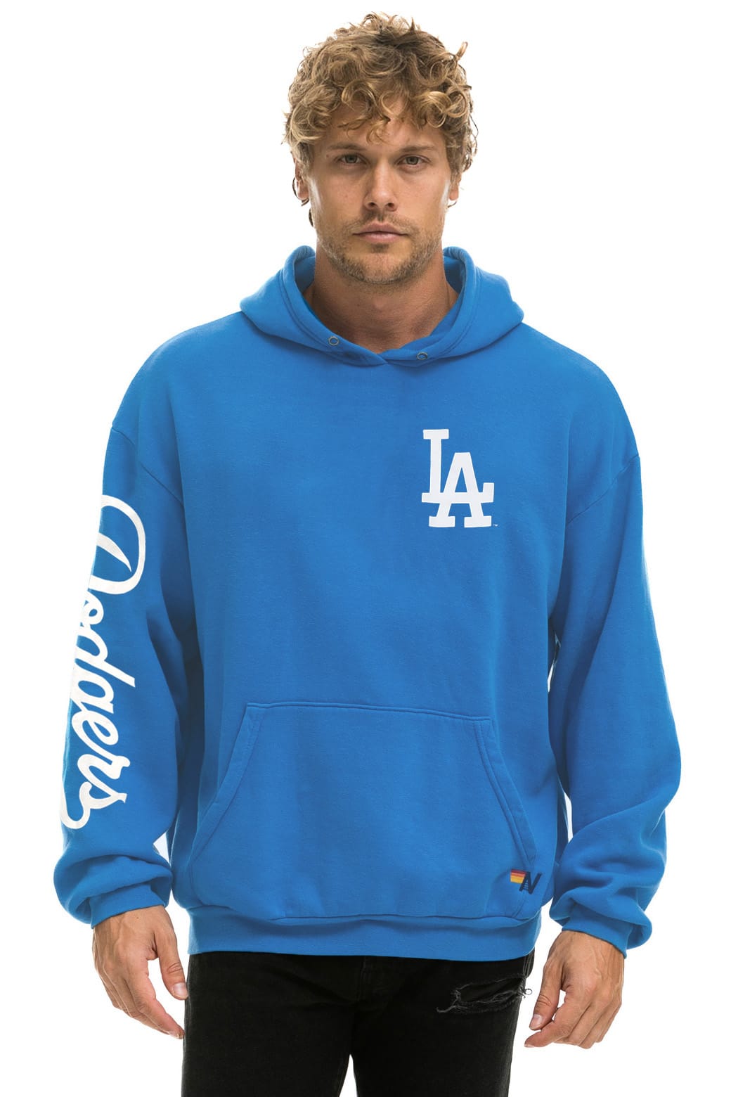 Retro LOS ANGELES DODGERS 2026 RELAXED PULLOVER HOODIE - COBALT