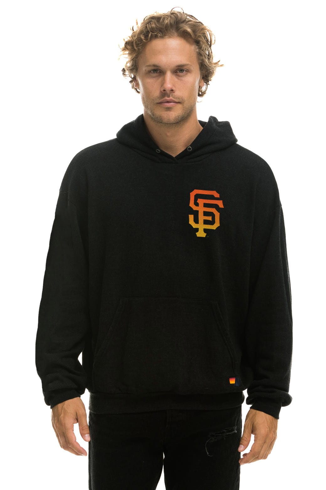 Retro SAN FRANCISCO GIANTS 2026 RELAXED PULLOVER HOODIE - BLACK