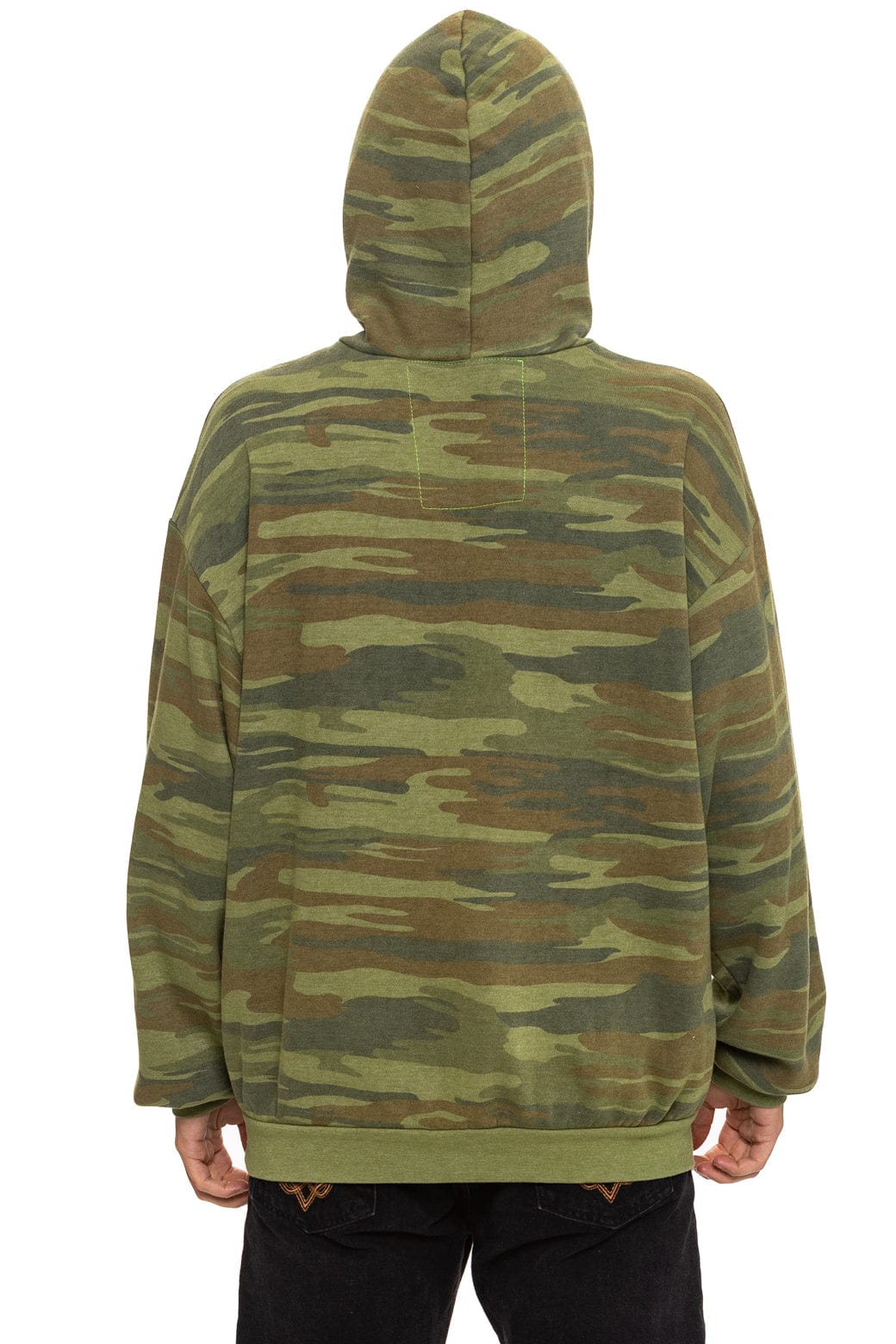 Retro LOGO PULLOVER RELAXED HOODIE - CAMO