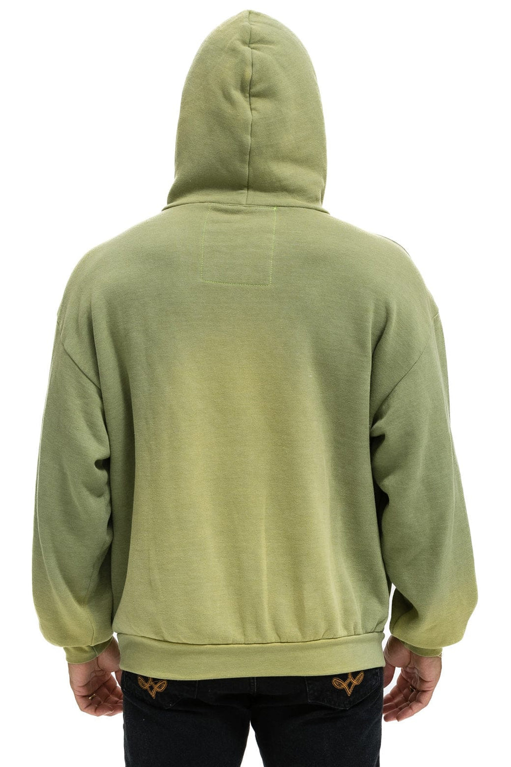 Retro VINTAGE LOGO RELAXED PULLOVER HOODIE - FADED ARMY
