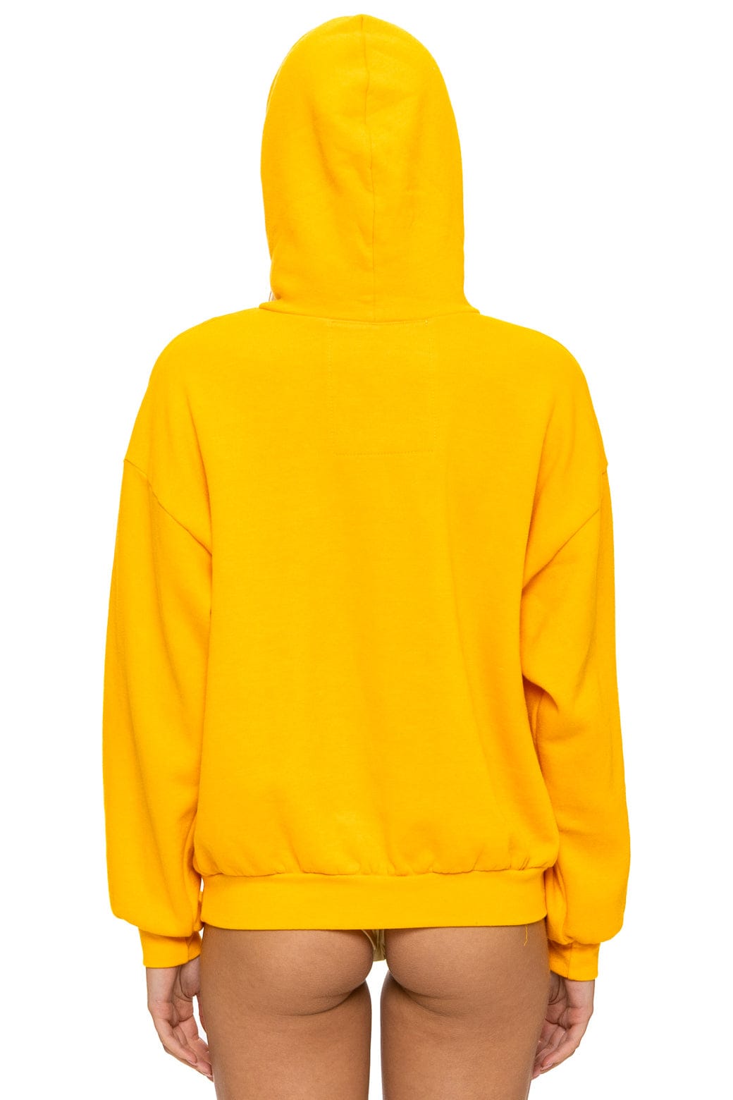 Retro MOUNTAIN STITCH CHEVRON PULLOVER HOODIE RELAXED - GOLD