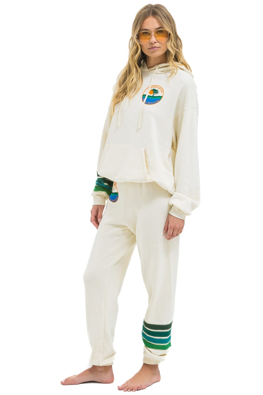 Retro PEBBLE BEACH FOOD & WINE 2025 UNISEX SWEATPANTS - VINTAGE WHITE