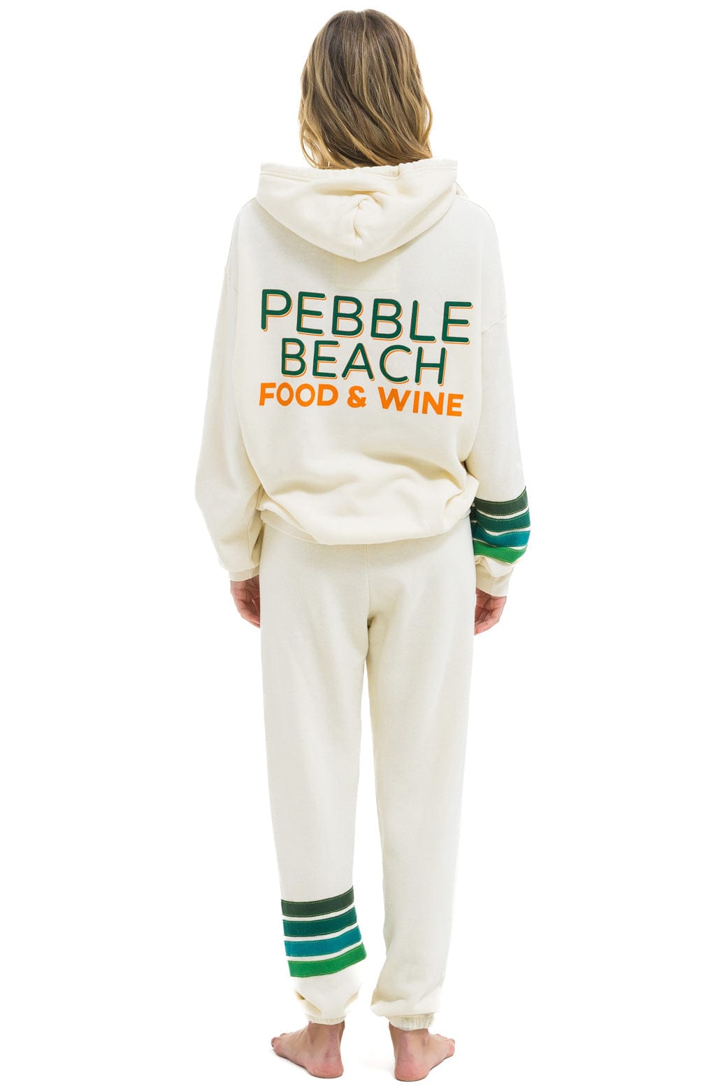 Retro PEBBLE BEACH FOOD & WINE 2025 UNISEX SWEATPANTS - VINTAGE WHITE