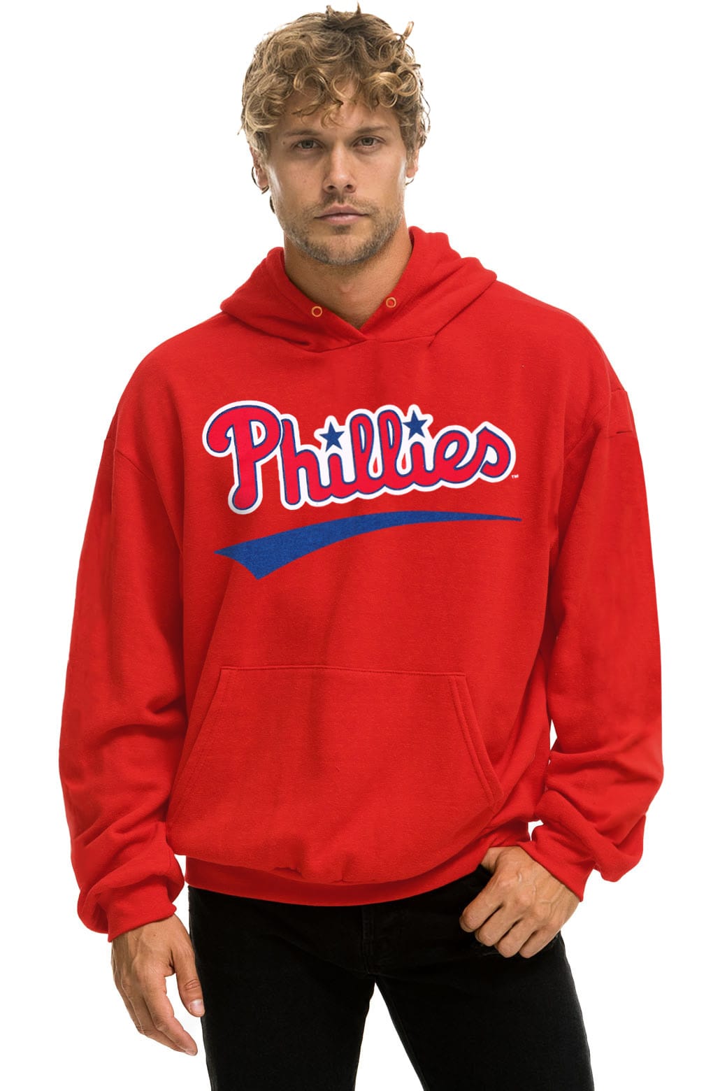 Retro PHILADELPHIA PHILLIES 2026 RELAXED PULLOVER HOODIE - RED