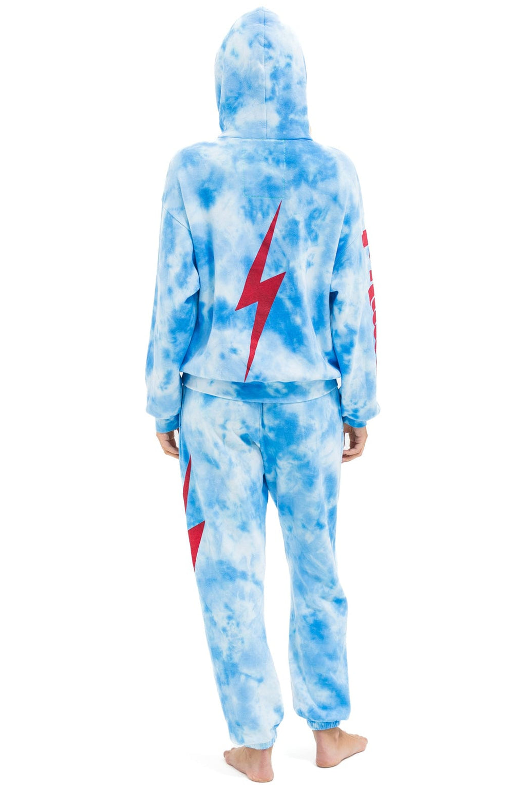 Retro PHILLIES HAND DYED SWEATPANTS - TIE DYE BLUE