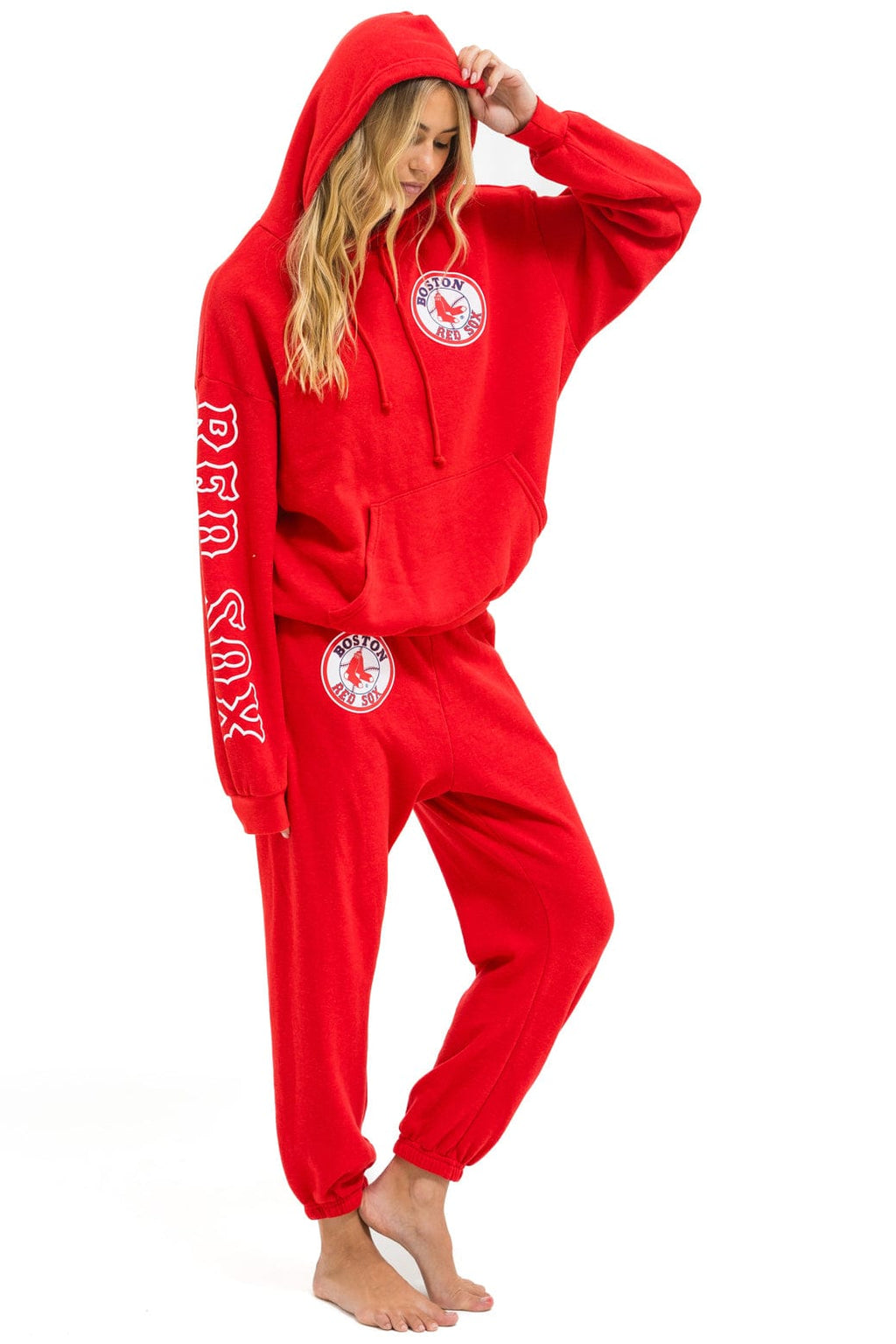 Retro RED SOX UNISEX SWEATPANTS - RED