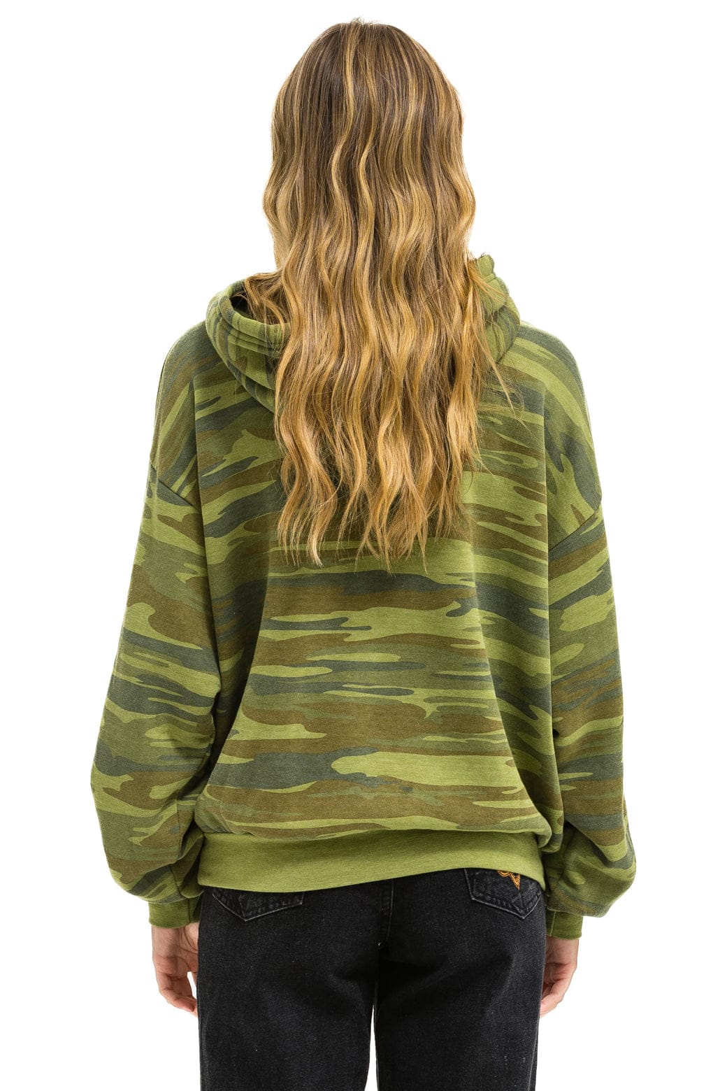 Retro UNIVERSITY OF TEXAS PULLOVER HOODIE RELAXED - CAMO