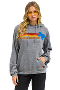 Retro UNIVERSITY OF TEXAS STATE LOGO PULLOVER HOODIE RELAXED - HEATHER