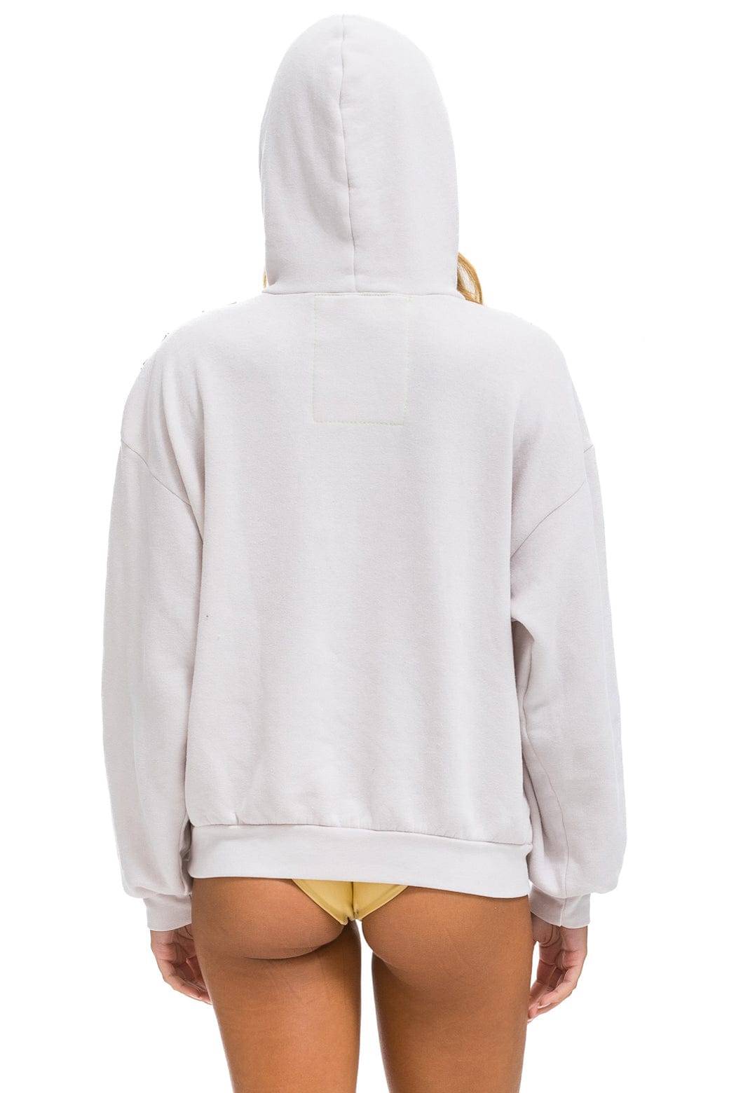 Retro WAVE STRIPE 4 PULLOVER HOODIE RELAXED - DOVE CHARCOAL
