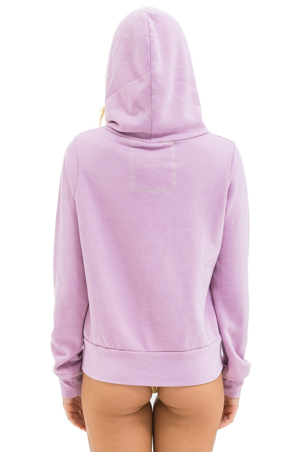 Retro 5 STRIPE HOODIE - MAUVE MAGENTA ORANGE