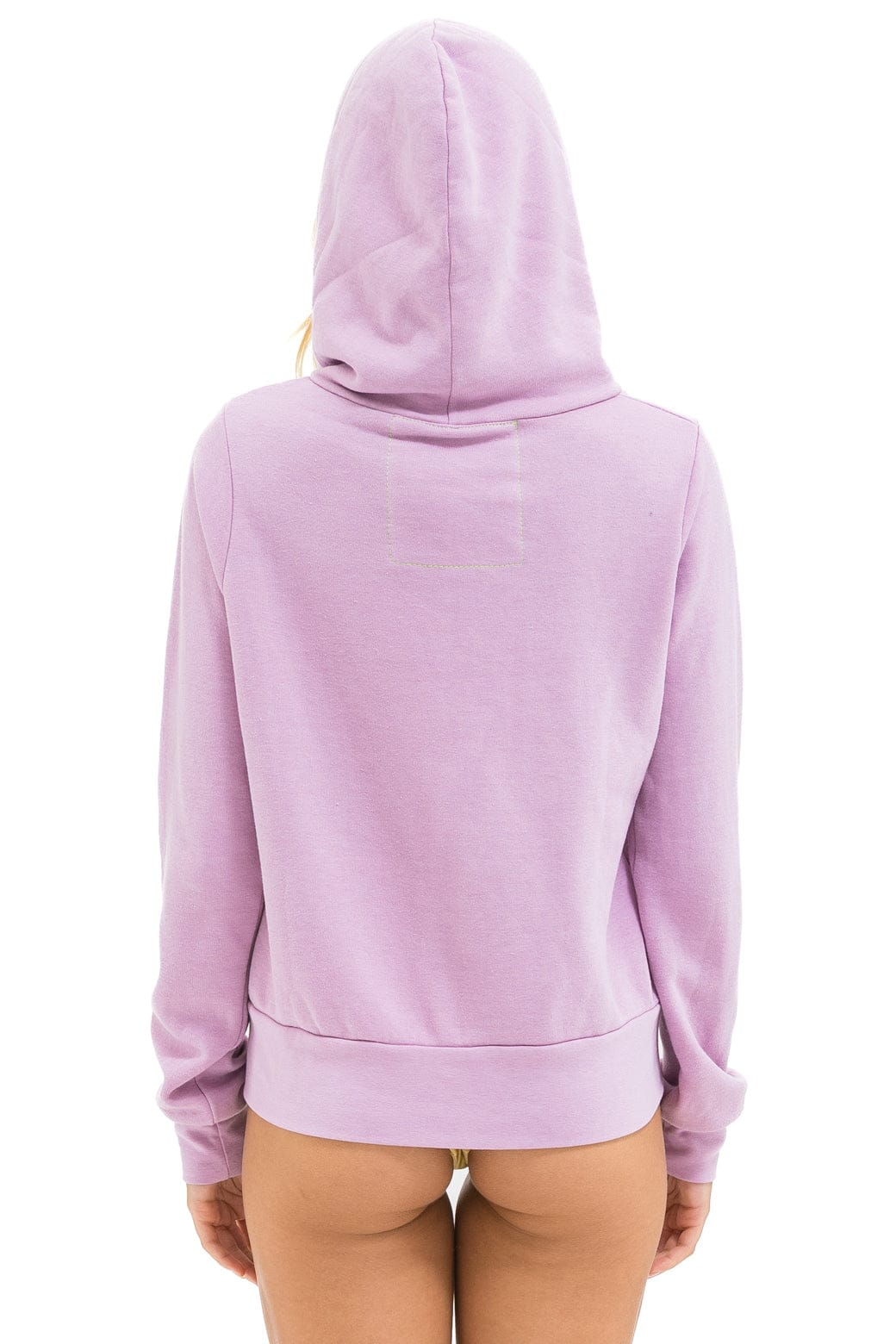 Retro 5 STRIPE HOODIE - MAUVE MAGENTA ORANGE