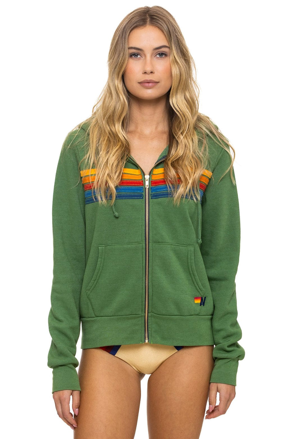 Retro 5 STRIPE HOODIE - PALM