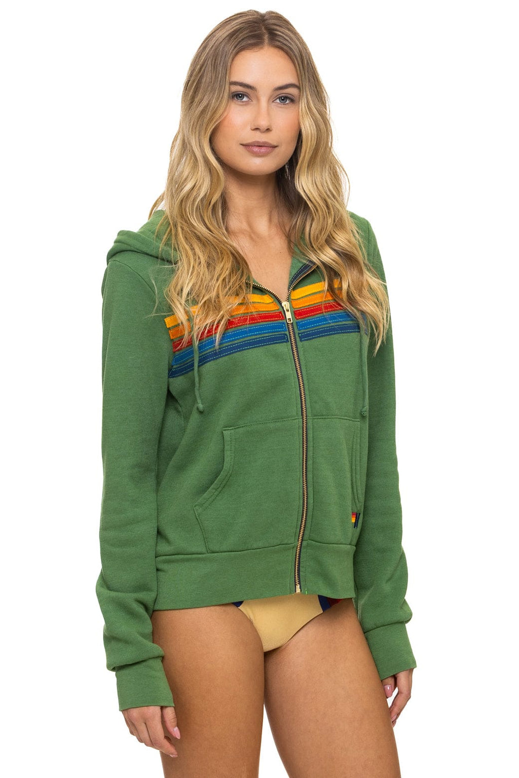 Retro 5 STRIPE HOODIE - PALM